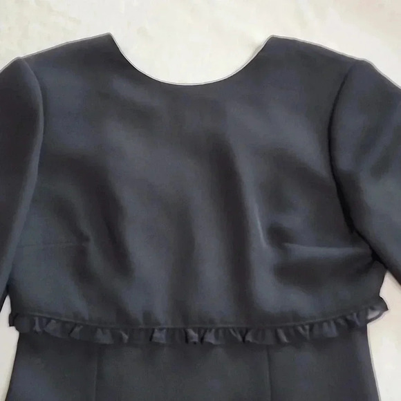 Women's Liz Claiborne Dress, Black, Size 2 Petite, Pre-Owned - Picture 3 of 7